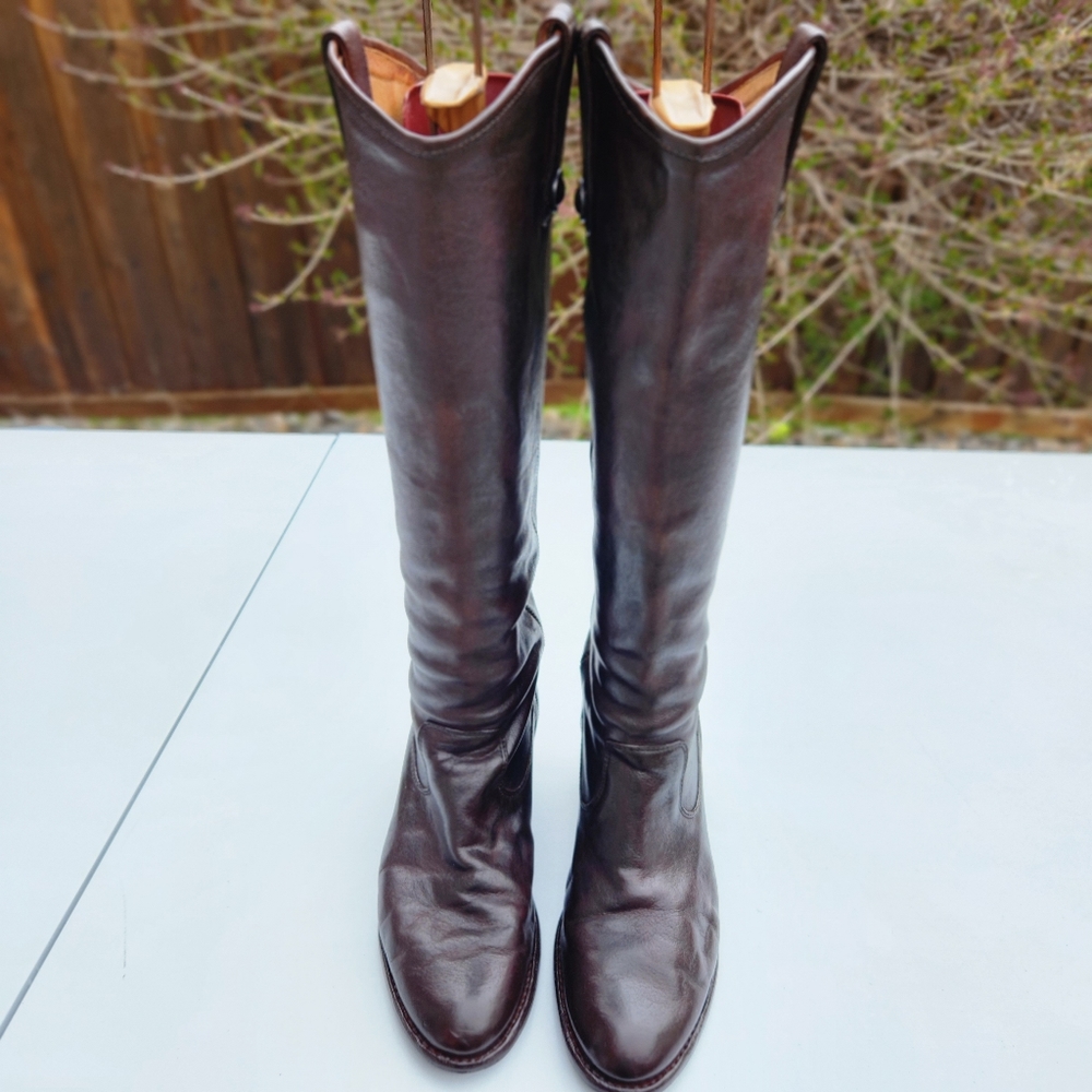 Frye Jackie button tall leather boots